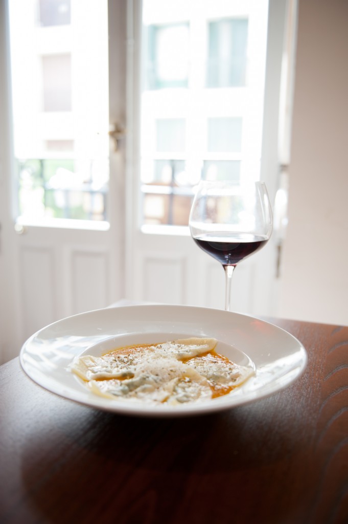 Ravioles de Espinaca. Spinach Raviolis.